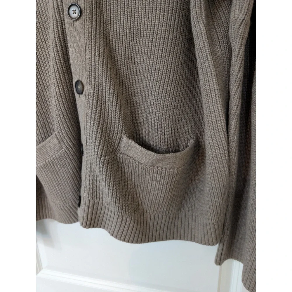 Banana Republic Mens Shawl Collar Cardigan Sweater XXL Brown preppy grandpa